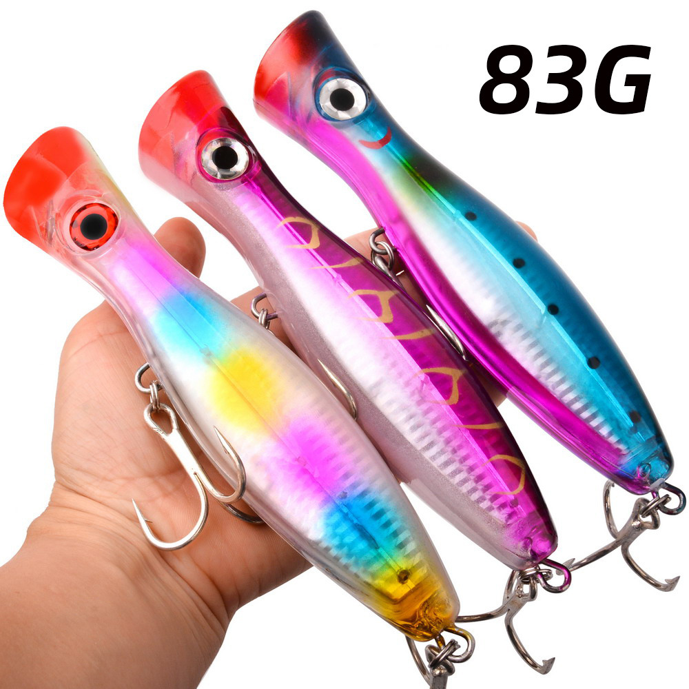 Fishing Lure Popper - 1 adet 43g/83g Büyük Popper Yüzen