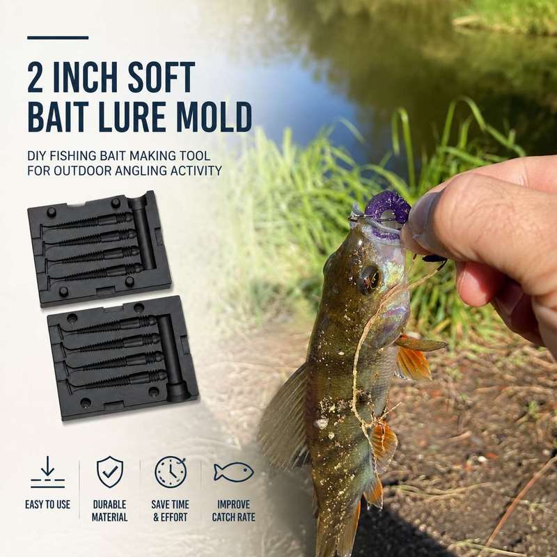Fishing Lure Making Kit - 2 İnç Yumuşak Yem Kalıbı DIY