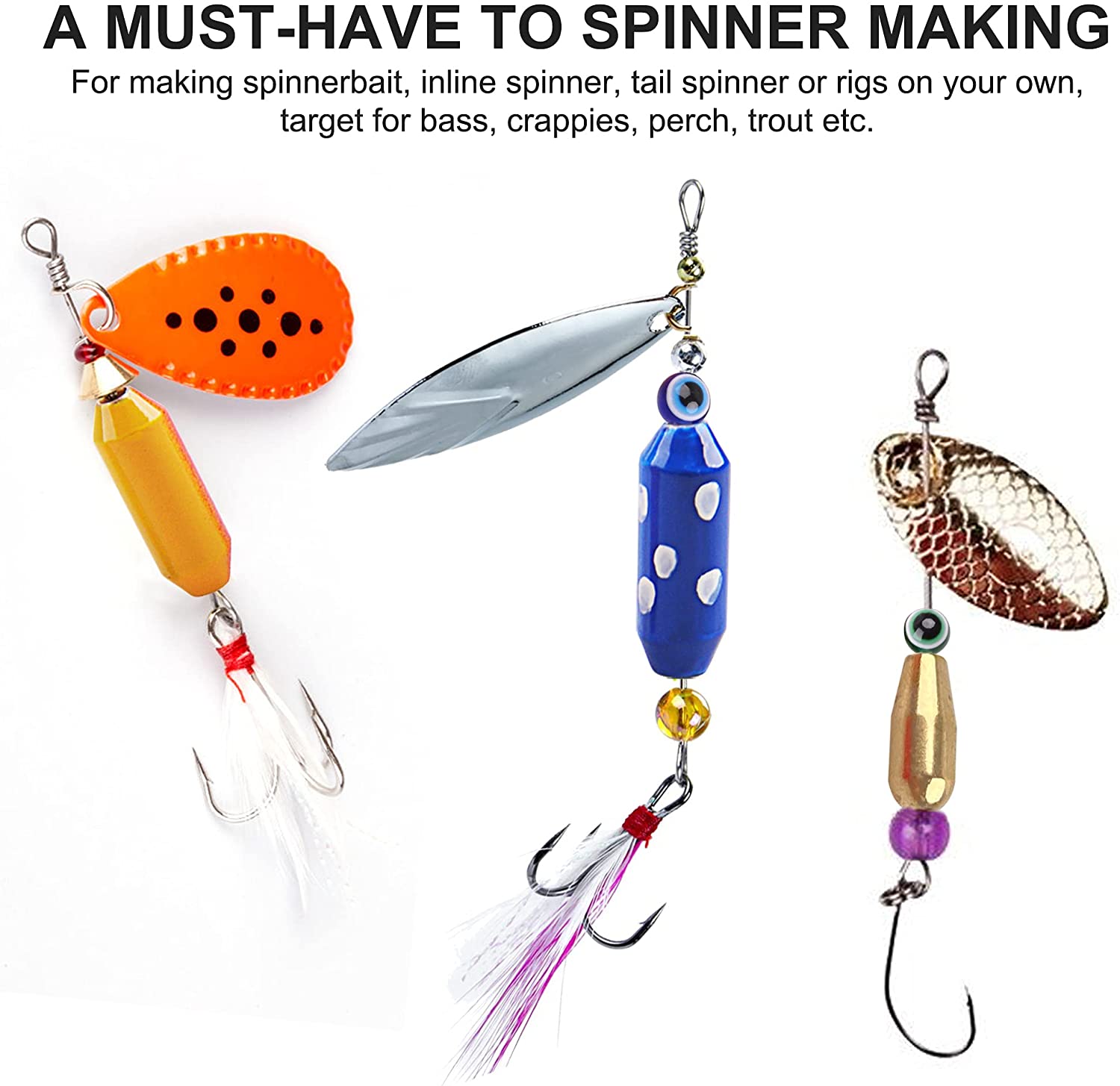 10 adet balıkçılık pirinç Spin - Fishing Lure Accessories incelemesi ve fiyatı