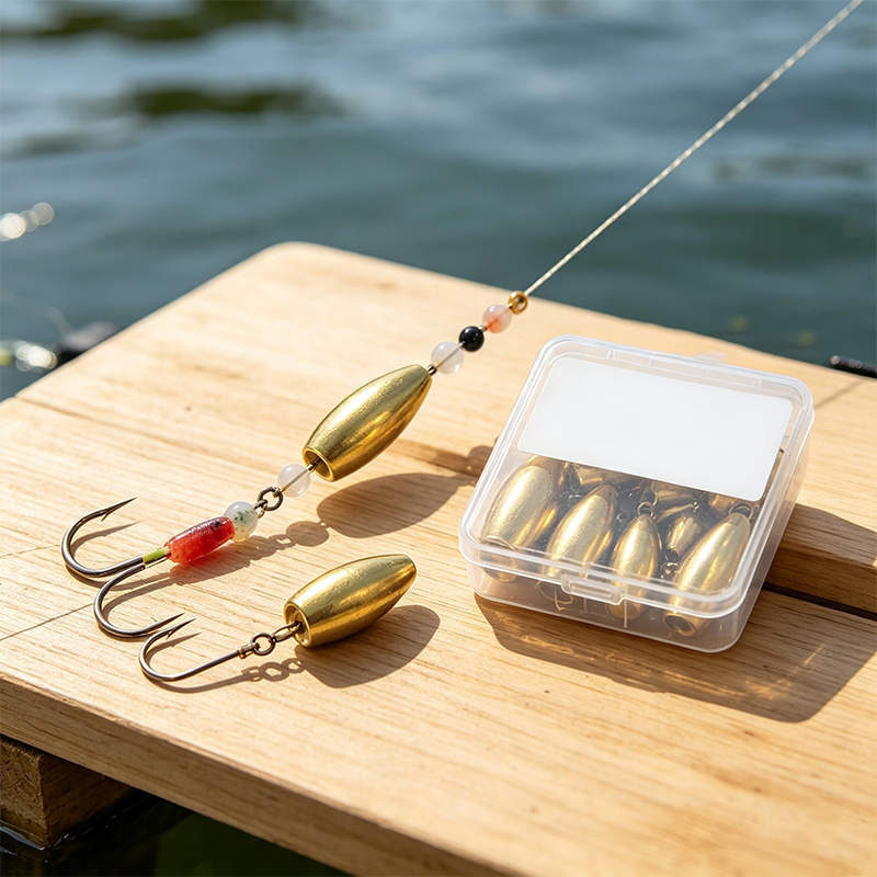 10 Adet/Paket Pirinç Mermi Bal - Fishing Lure Accessories incelemesi ve fiyatı